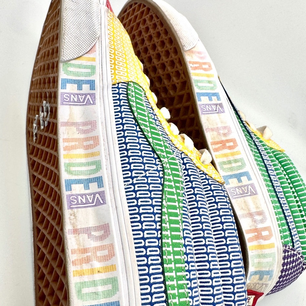 Vans Sk8-Mid Pride Patchwork Multicolor Alphabet … - image 6